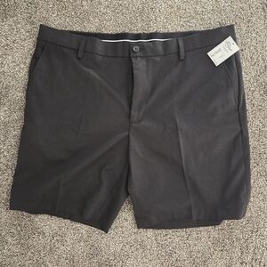 Amazon Essentials Men's Black Flat Front Shorts